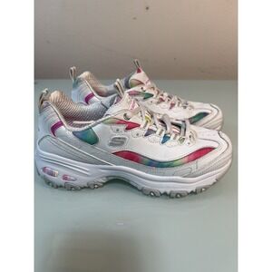 Skechers D Lites Women's 7 Rainbow Chunky Sneakers Y2K Shoes